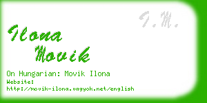 ilona movik business card